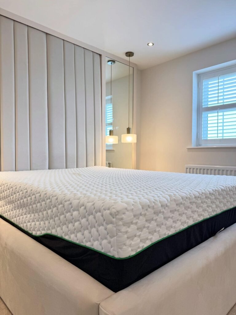 view of our own purchase testing brook and wilde lux pocket sprung mattress for side sleepers uk unboxing package arrival several weeks to months