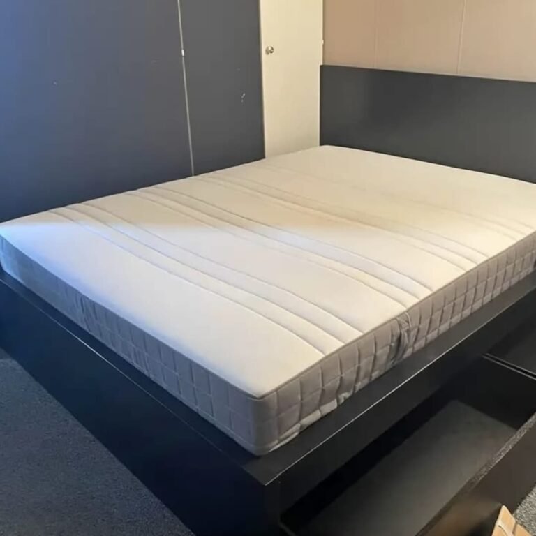 view of our own purchase testing ikea valevåg king size mattress uk unboxing package arrival several weeks to months