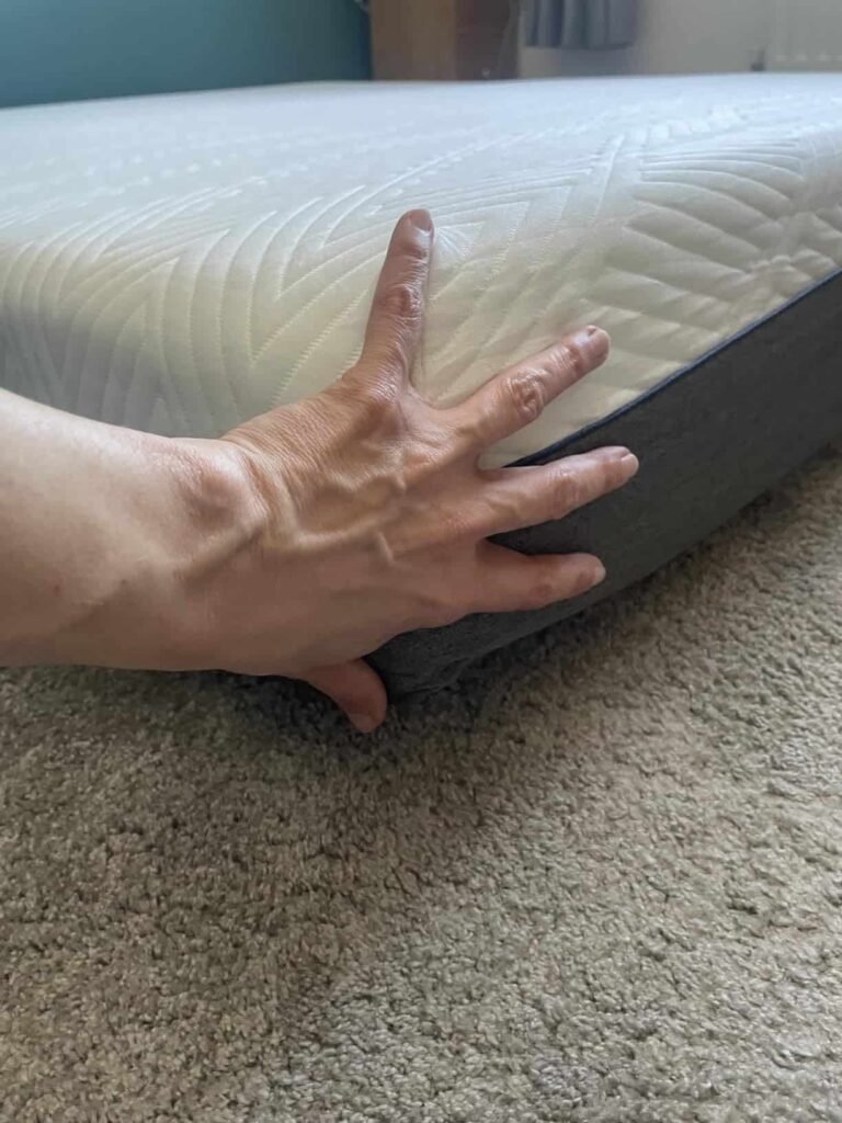 view of our own purchase testing memory foam firm mattress uk unboxing package arrival several weeks to months